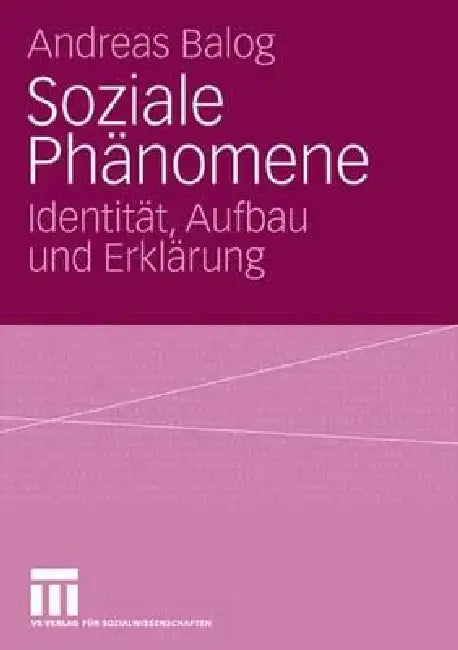 Buy Soziale Phänomene (English, Andreas Balog) — BookShops.in