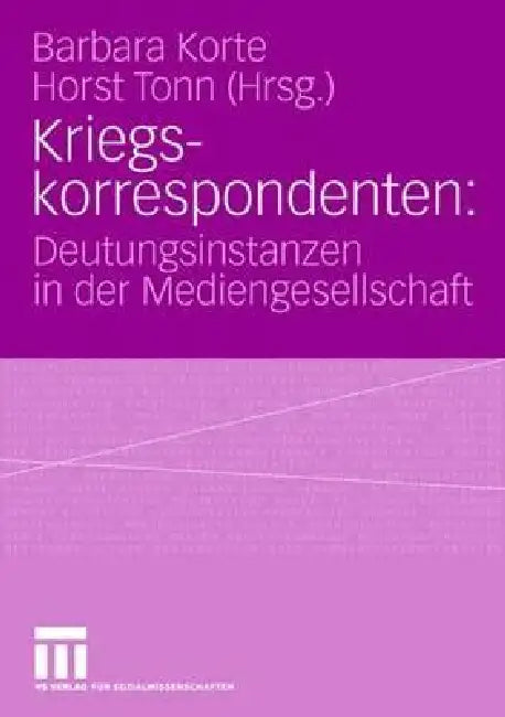 Buy Kriegskorrespondenten (English, Barbara Korte | Horst Tonn) — BookShops.in