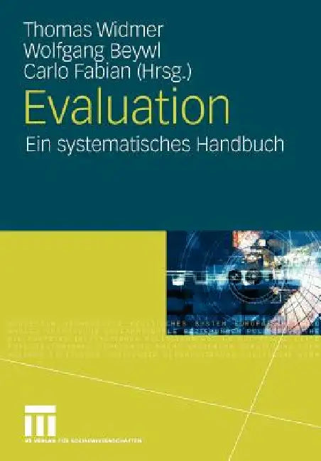 Buy Evaluation (English, Thomas Widmer | Wolfgang Beywl | Carlo Fabian) — BookShops.in