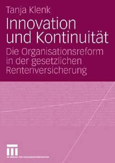 Buy Innovation Und Kontinuität (English, Tanja Klenk) — BookShops.in