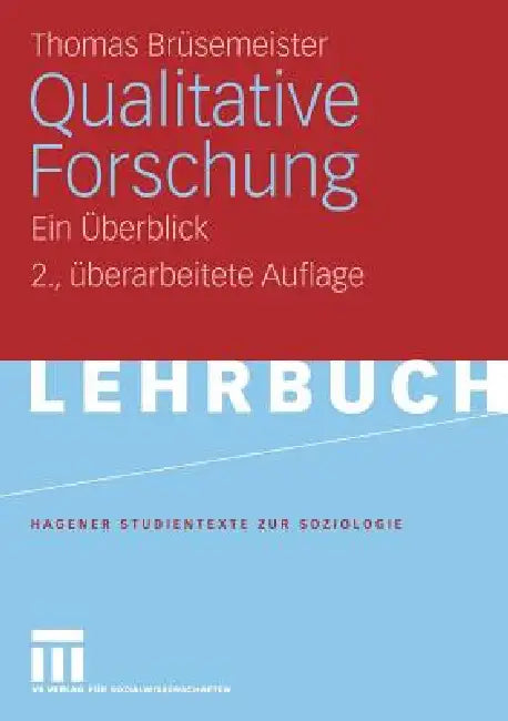 Buy Qualitative Forschung (English, Thomas Brüsemeister) — BookShops.in