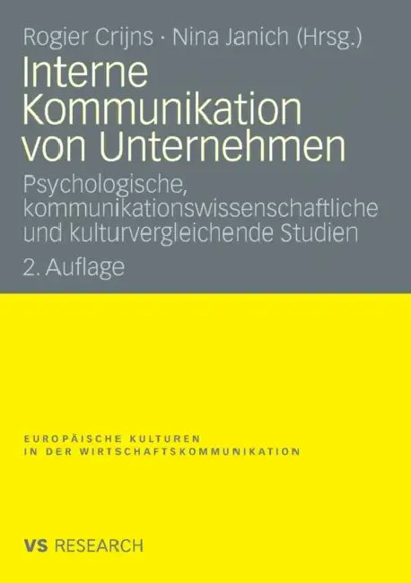 Buy Interne Kommunikation Von Unternehmen (English, Rogier Crijns | Nina Janich) — BookShops.in
