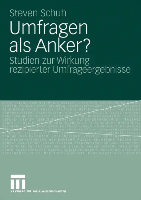 Buy Umfragen ALS Anker? (English, Steven Schuh) — BookShops.in