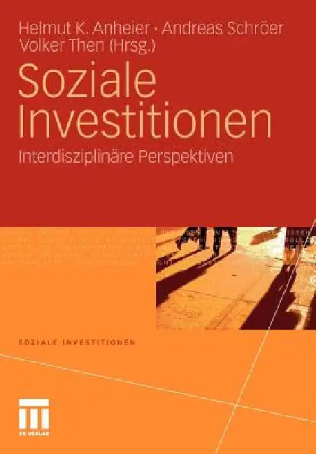 Buy Soziale Investitionen (English, Helmut K. Anheier | Andreas Schröer | Volker Then) — BookShops.in
