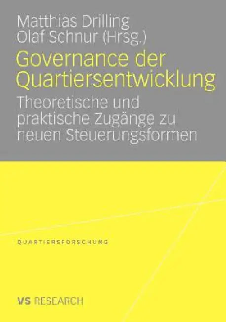 Buy Governance Der Quartiersentwicklung (English, Matthias Drilling | Olaf Schnur) — BookShops.in