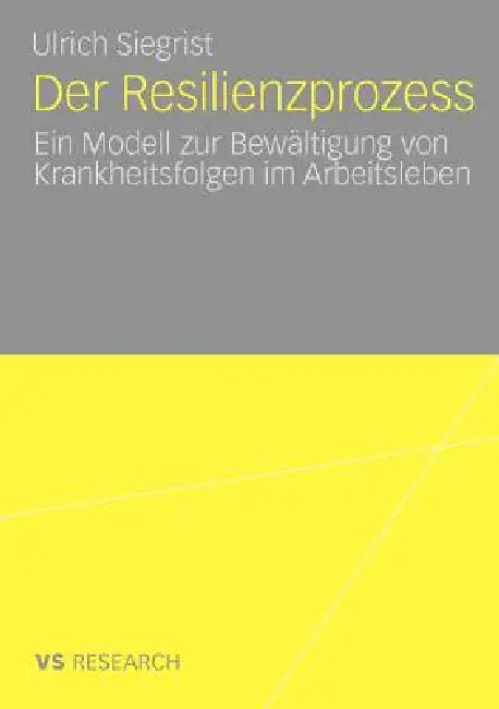 Buy Der Resilienzprozess (English, Ulrich Siegrist) — BookShops.in