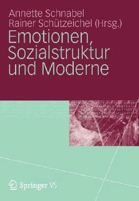 Buy Emotionen, Sozialstruktur Und Moderne (English, Annette Schnabel | Rainer Schützeichel) — BookShops.in
