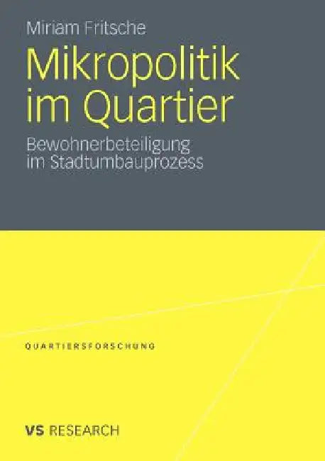 Buy Mikropolitik Im Quartier (English, Miriam Fritsche) — BookShops.in