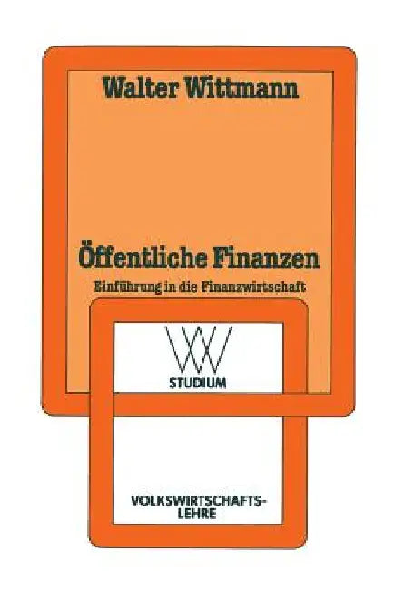 Buy Öffentliche Finanzen (English, Walter Wittmann) — BookShops.in