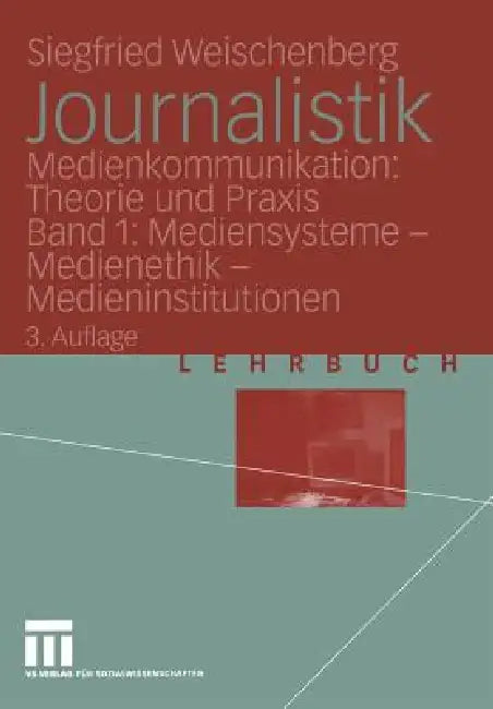 Buy Journalistik (English, Siegfried Weischenberg) — BookShops.in