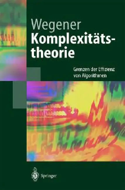 Buy Komplexitätstheorie (English, Ingo Wegener) — BookShops.in