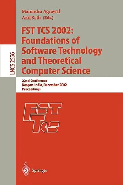 Buy Fst Tcs 2002 (English, Manindra Agrawal | Anil Seth) — BookShops.in