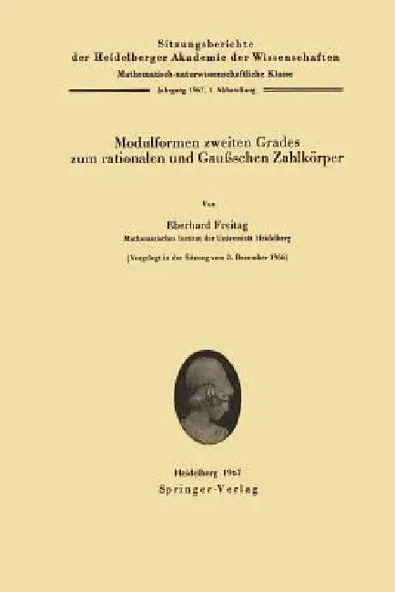 Buy Modulformen Zweiten Grades Zum Rationalen Und Gaußschen Zahlkörper (English, Eberhard Freitag) — BookShops.in