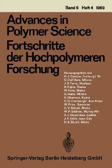 Buy Advances in Polymer Science / Fortschritte Der Hochpolymeren Forschung (English, G. Henrici-Olivé | S. Olivé) — BookShops.in