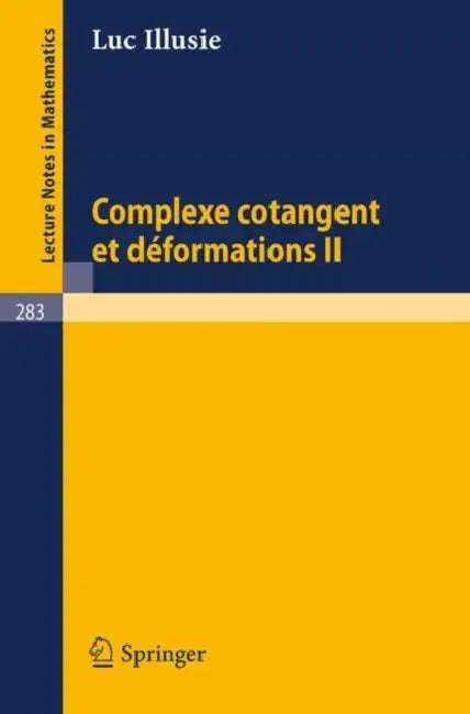Buy Complexe Cotangent Et Deformations II (English, L. Illusie) — BookShops.in