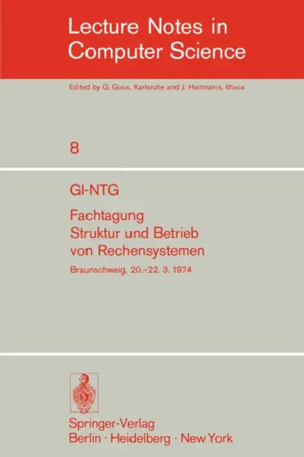 Buy Gi-Ntg Fachtagung Struktur Und Betrieb Von Rechensystemen (English, H. -O Leilich) — BookShops.in
