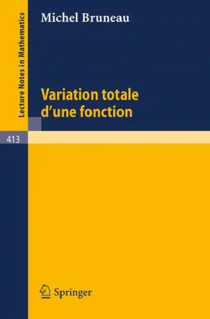 Buy Variation Totale d'Une Fonction (English, M. Bruneau) — BookShops.in