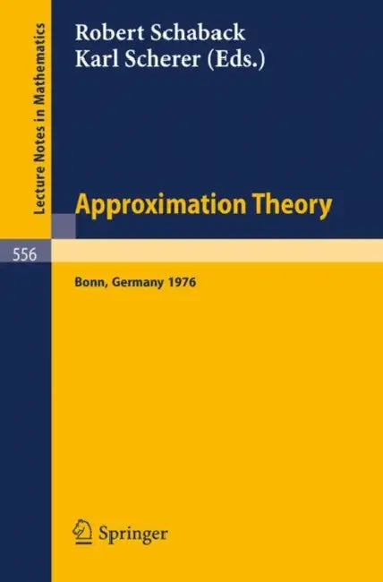 Buy Approximation Theory (English, R. Schaback | K. Scherer) — BookShops.in