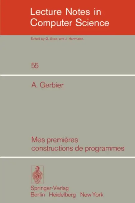 Buy Mes Premieres Constructions de Programmes (English, A. Gerbier) — BookShops.in
