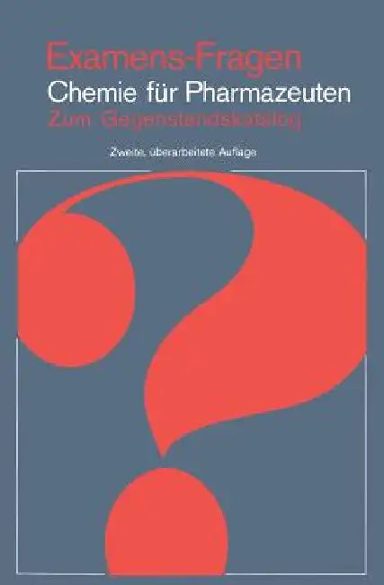 Buy Examens-Fragen Chemie Für Pharmazeuten (English, H. P. Latscha | G. Schilling | H. A. Klein) — BookShops.in