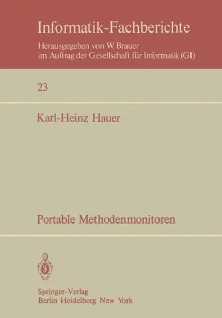 Portable Methodenmonitoren (English, K. -H Hauer)