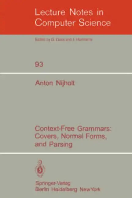 Buy Context-Free Grammars (English, A. Nijholt) — BookShops.in