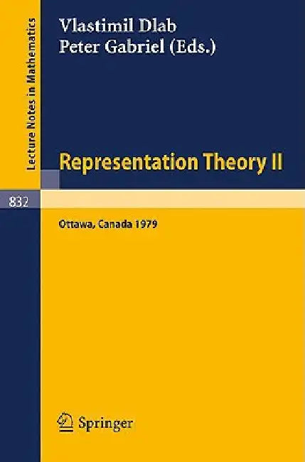 Buy Representation Theory II (English, V. Dlab | P. Gabriel) — BookShops.in