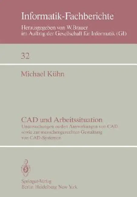 Buy CAD Und Arbeitssituation (English, M. Kühn) — BookShops.in