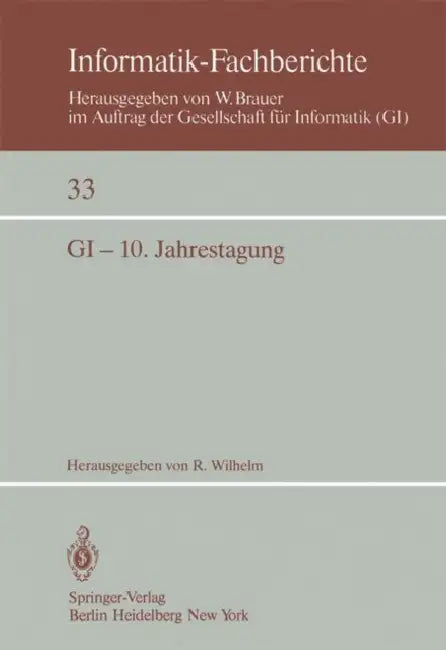 GI -- 10. Jahrestagung (English, R. Wilhelm)