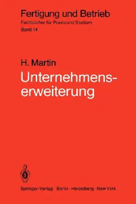 Buy Unternehmenserweiterung (English, Heinrich Martin) — BookShops.in