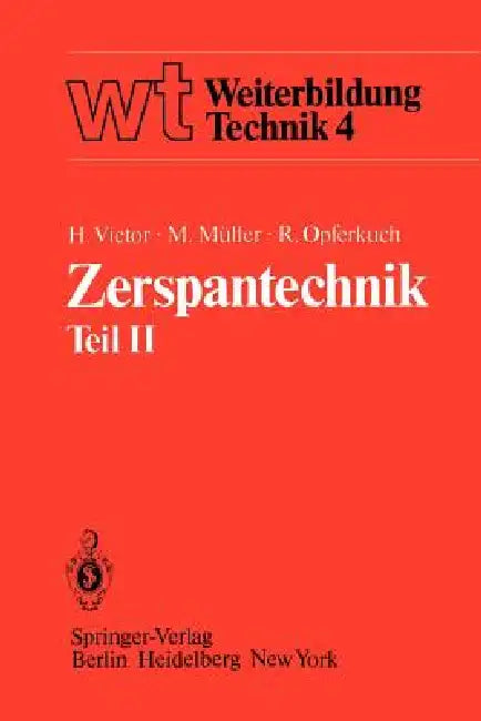 Buy Zerspantechnik (English, H. Victor | M. Müller | R. Opferkuch) — BookShops.in