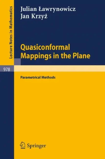 Buy Quasiconformal Mappings in the Plane (English, J. Krzyz | J. Lawrynowicz | J. Krzyz) — BookShops.in