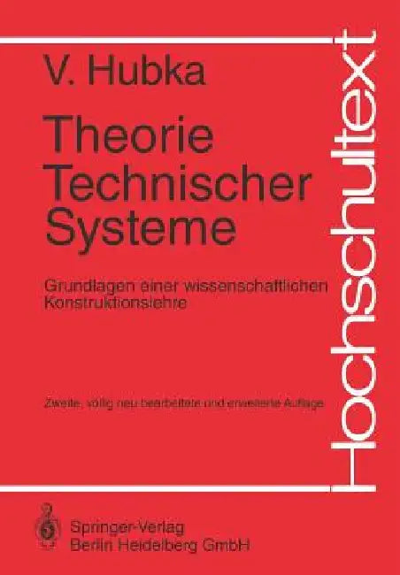 Theorie Technischer Systeme (English, Vladimir Hubka)