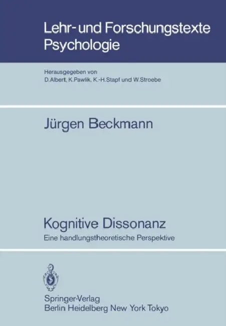 Buy Kognitive Dissonanz (English, J. Beckmann) — BookShops.in