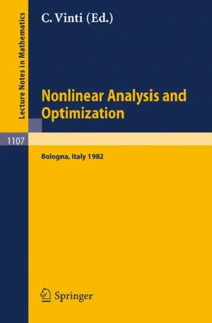 Buy Nonlinear Analysis and Optimization (English, C. Vinti) — BookShops.in
