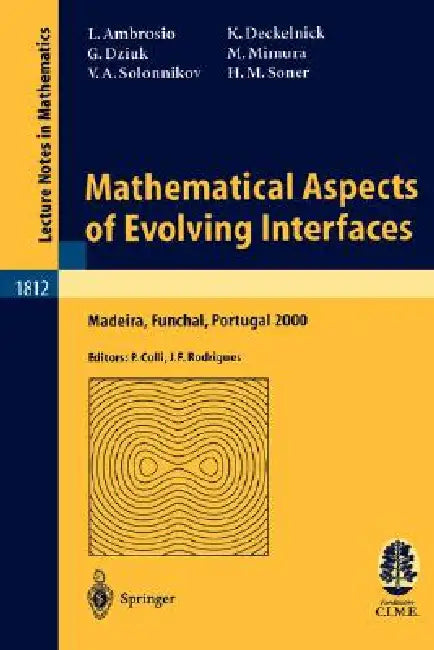 Buy Mathematical Aspects of Evolving Interfaces (English, Luigi Ambrosio | Pierluigi Colli | Klaus Deckelnick) — BookShops.in