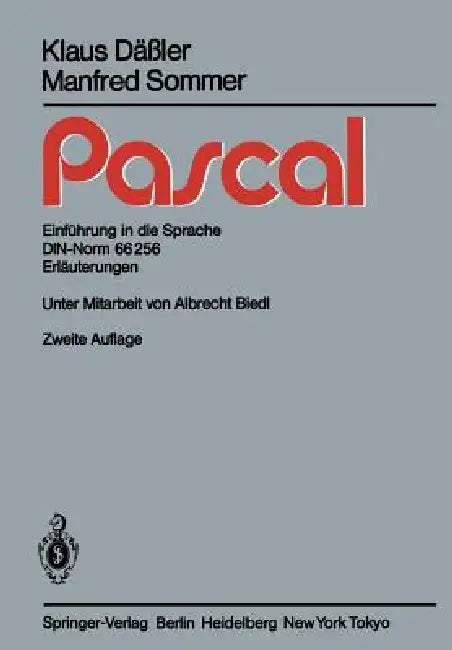 Pascal (English, A. Biedl | K. Däßler | M. Sommer)