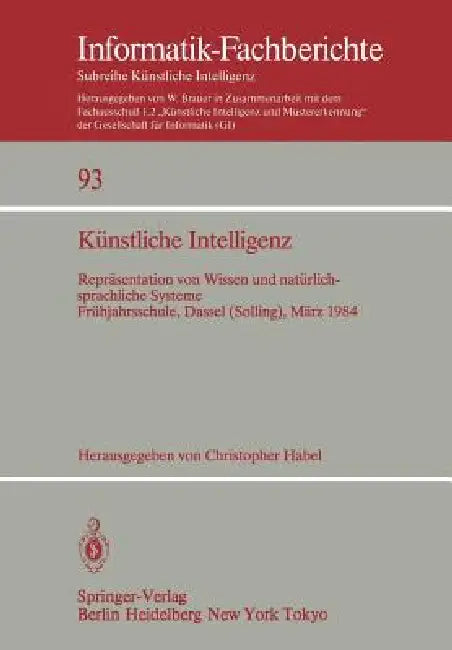 Buy Künstliche Intelligenz (English, Christopher Habel) — BookShops.in