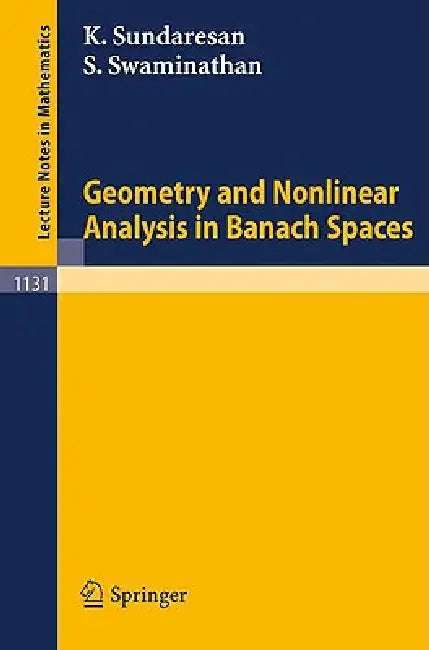 Geometry and Nonlinear Analysis in Banach Spaces: 1131 (Lecture Notes in Mathematics) view 2