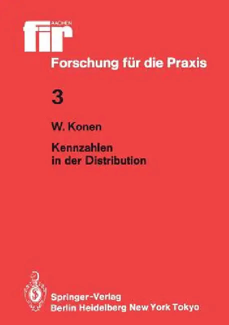Kennzahlen in Der Distribution (English, Werner Konen)