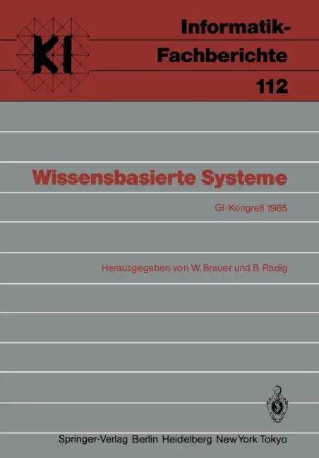 Wissensbasierte Systeme (English, W. Brauer | B. Radig)