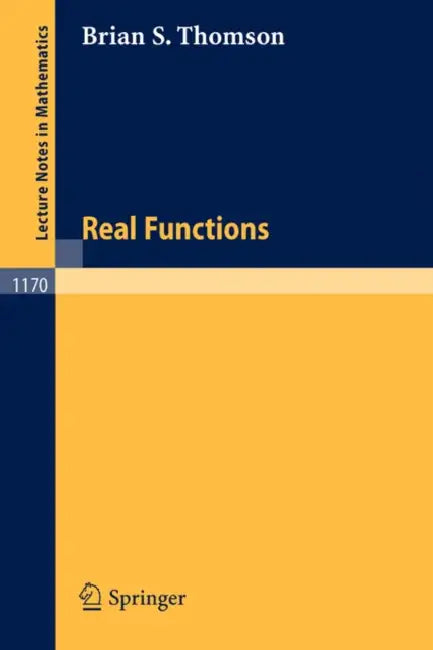 Buy Real Functions (English, Brian S. Thomson) — BookShops.in