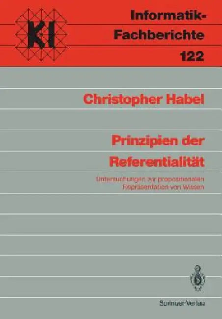 Prinzipien Der Referentialität (English, Christopher Habel)