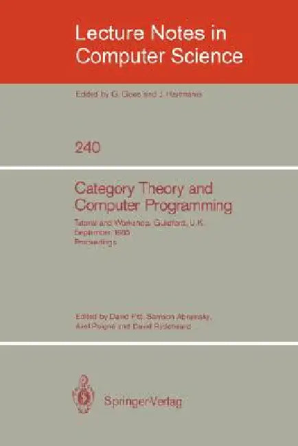 Buy Category Theory and Computer Programming (English, David Pitt | Samson Abramsky | Axel Poigne) — BookShops.in