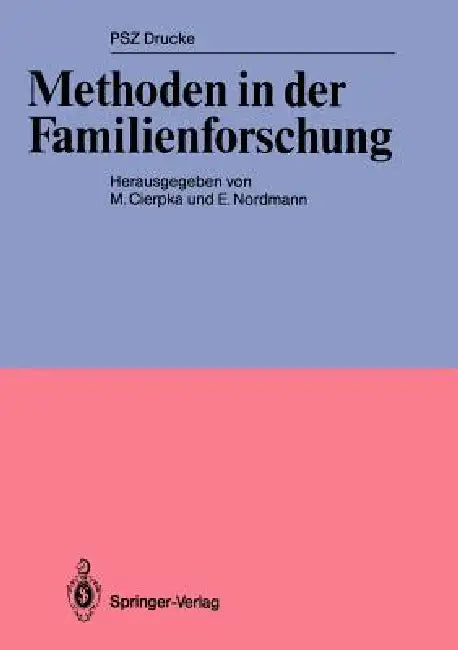 Methoden in Der Familienforschung (English, Manfred Cierpka | E. Nordmann)