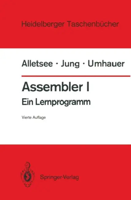 Buy Assembler I (English, Rainer Alletsee | Konrad Zuse | Horst Jung) — BookShops.in