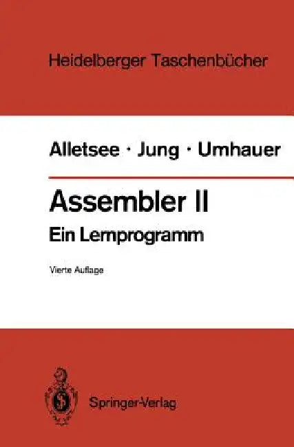 Buy Assembler II (English, Rainer Alletsee | Konrad Zuse | Horst Jung) — BookShops.in