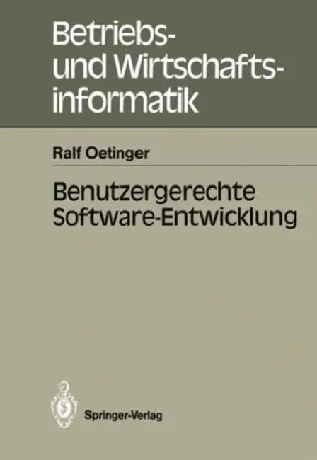 Benutzergerechte Software-Entwicklung (English, Ralf Oetinger)