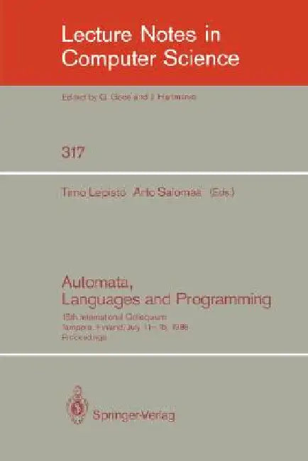 Buy Automata, Languages and Programming (English, Timo Lepistö | Arto Salomaa) — BookShops.in