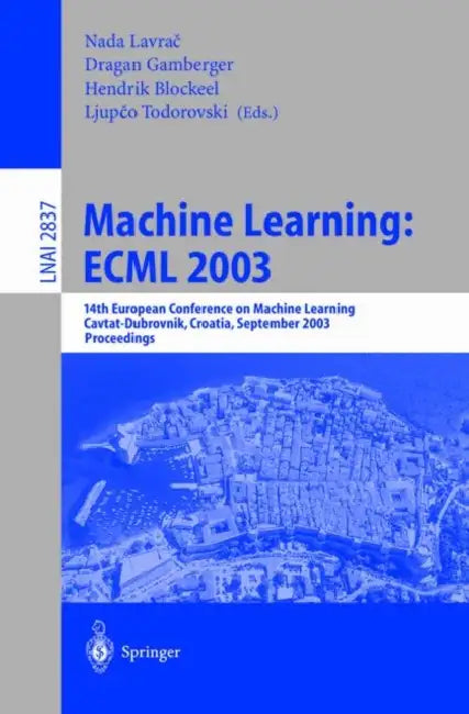 Buy Machine Learning (English, Nada Lavrač | Dragan Gamberger | Ljupco Todorovski) — BookShops.in